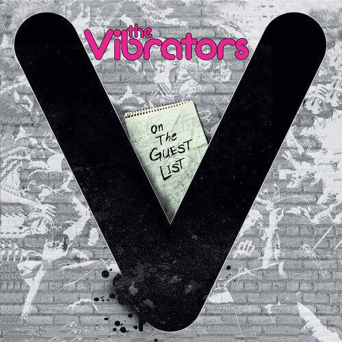 The Vibrators: On The Guest List - Pink/Black Splatter