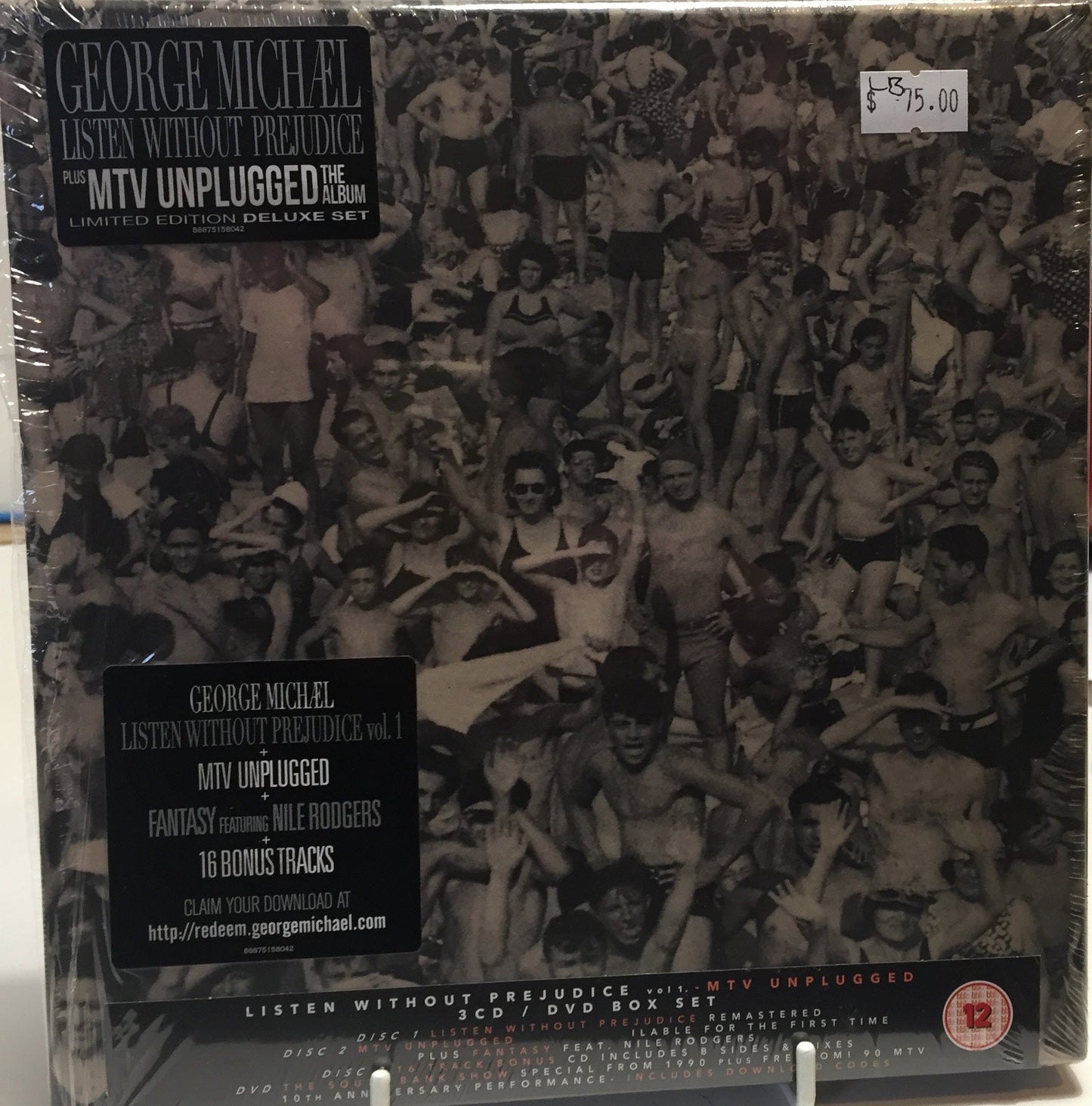 GEORGE MICHAEL - LISTEN WITHOUT PREJUDICE / MTV UNPLUGGED (3CD/DVD) BOX SET