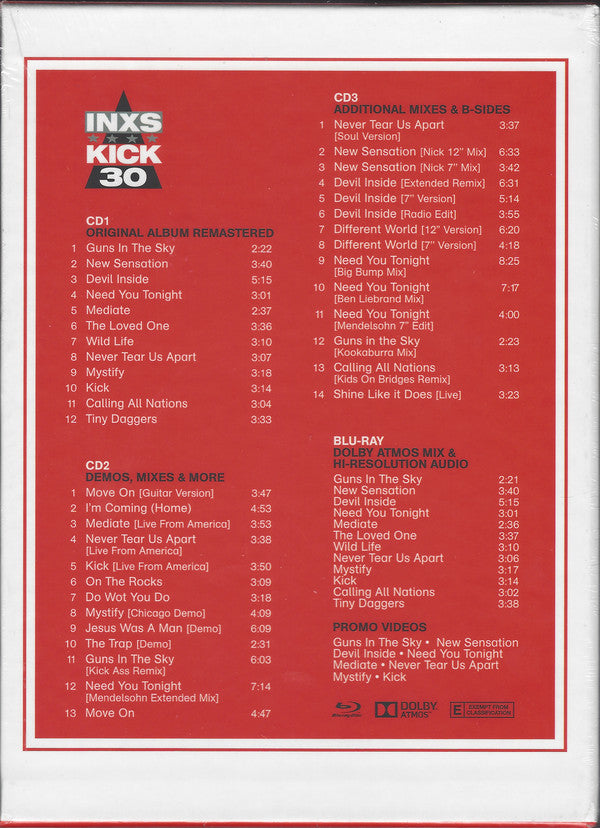 INXS - KICK 30 (4CD) BOX SET