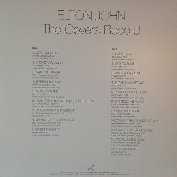 ELTON JOHN - THE COVERS RECORD (LP & CD) VINYL