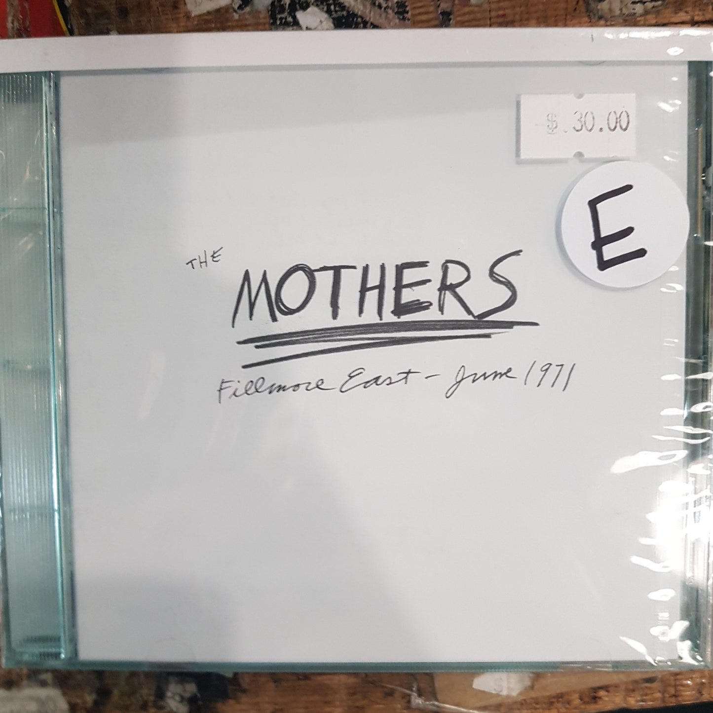 FRANK ZAPPA - MOTHERS: LIVE AT FILMORE EAST 1971 CD