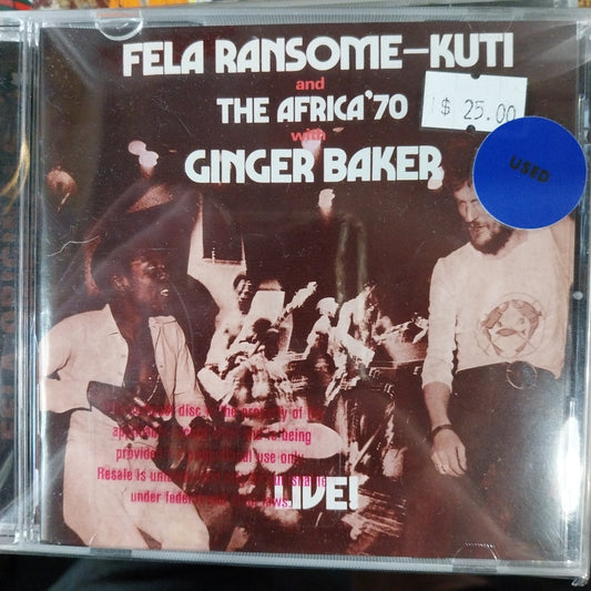 FELA KUTI - WITH GINGER BAKER LIVE (USED CD)