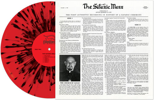 Anton Lavey: Satanic Mass - RED/BLACK SPLATTER