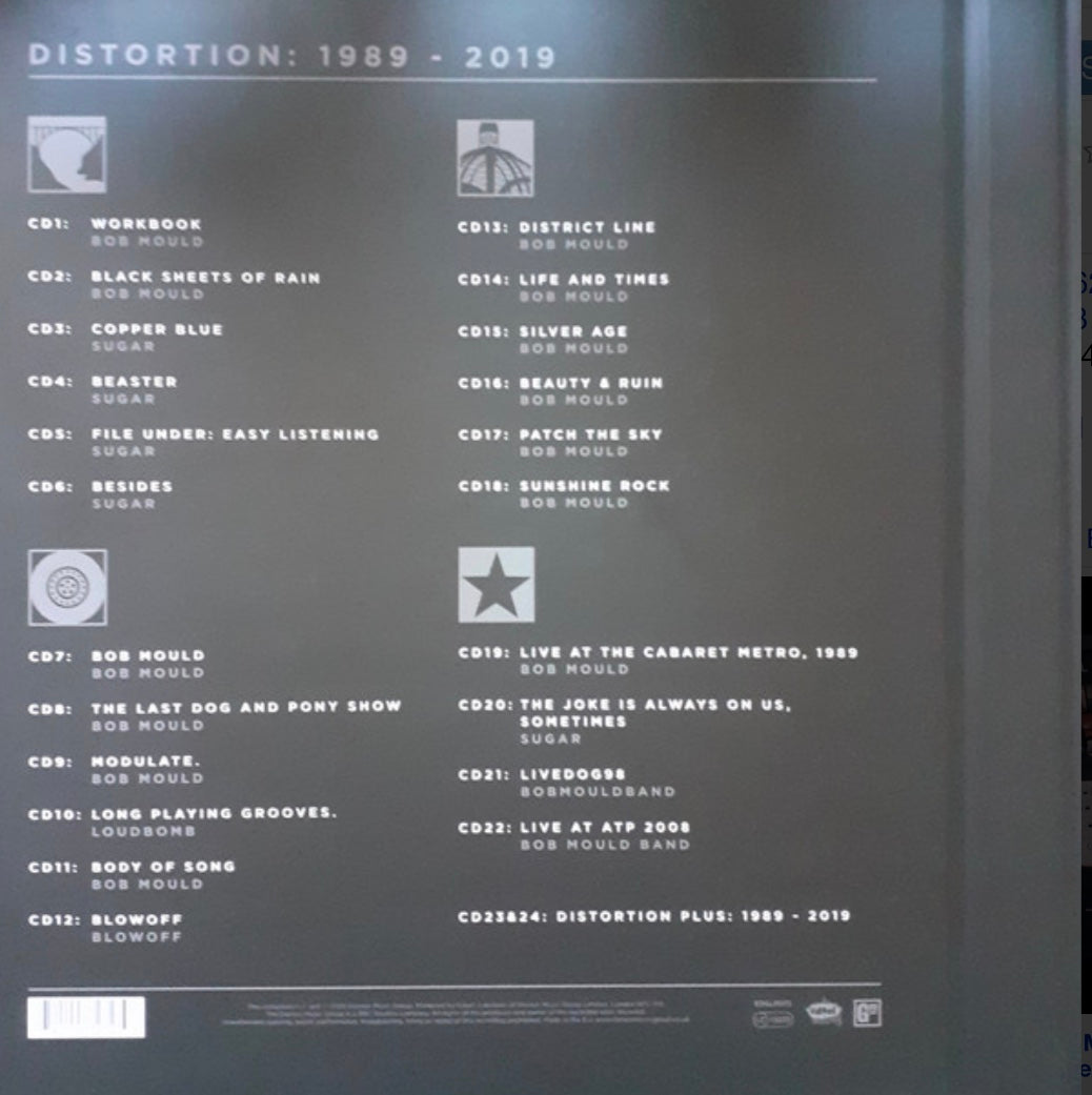 BOB MOULD - DISTORTION: 1989 - 2019 (24 x CD) BOX SET