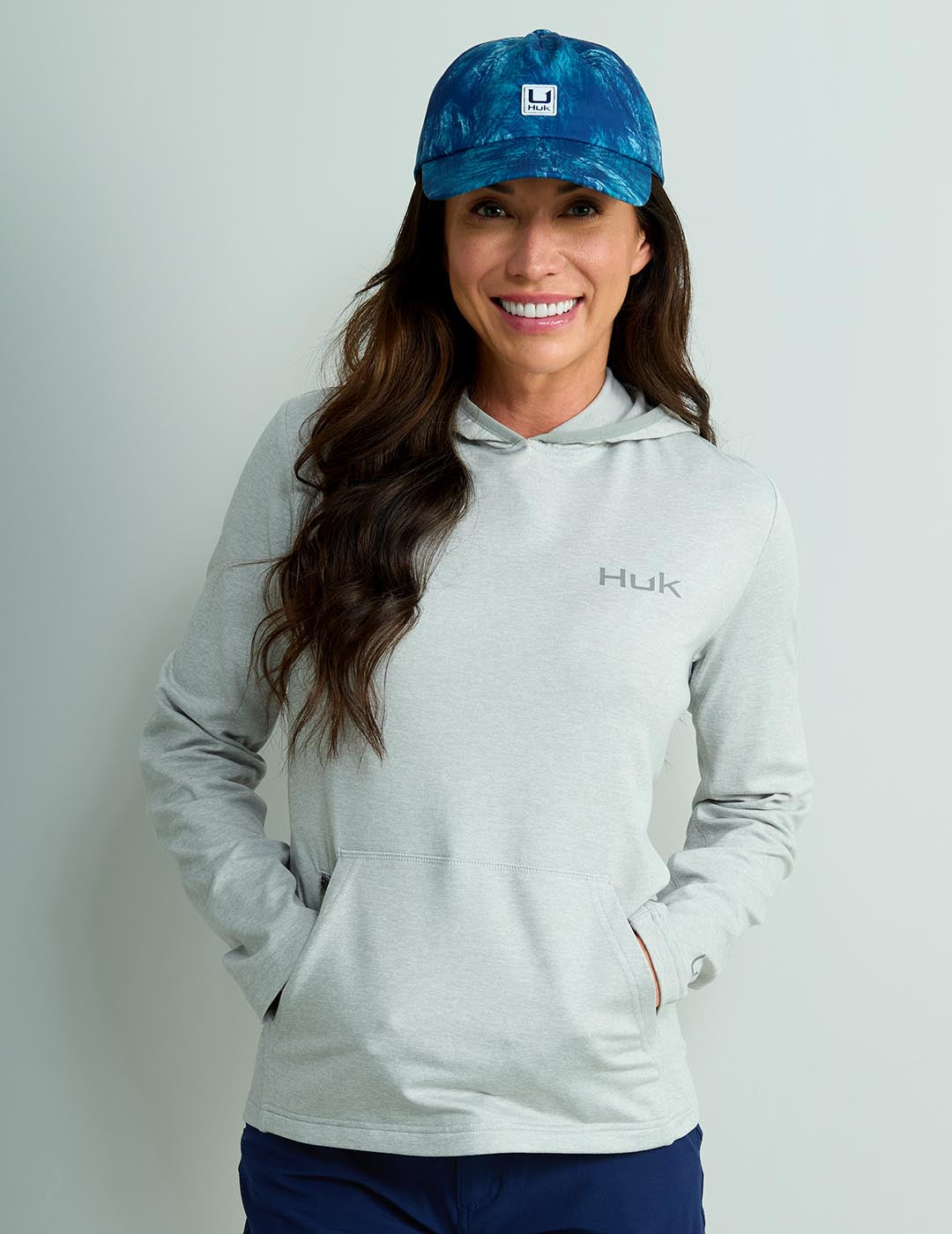 Womens Aqua Dye Dad Hat