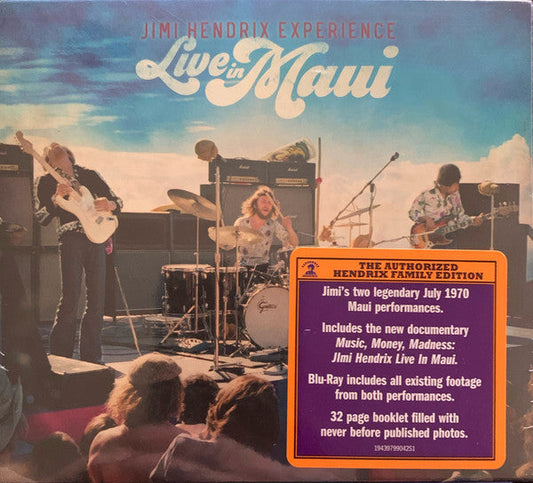 JIMI HENDRIX EXPERIENCE - LIVE IN MAUI (2CD + BLU-RAY) CD SET