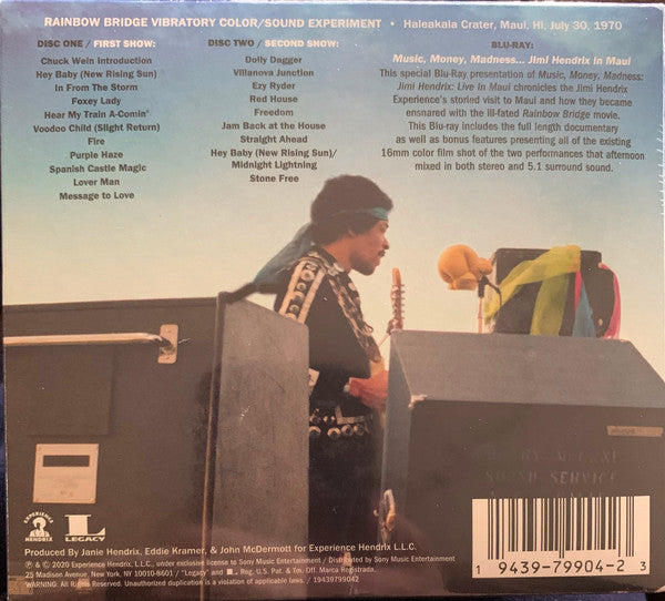 JIMI HENDRIX EXPERIENCE - LIVE IN MAUI (2CD + BLU-RAY) CD SET