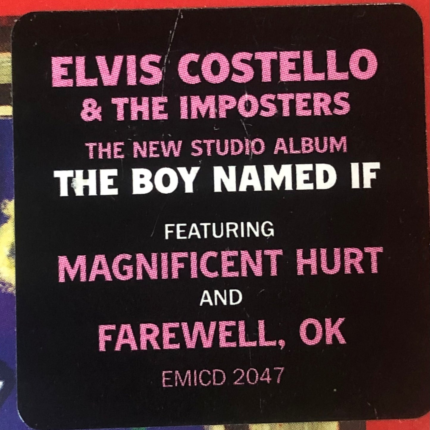 ELVIS COSTELLO & THE IMPOSTERS – THE BOY NAMED IF - CD